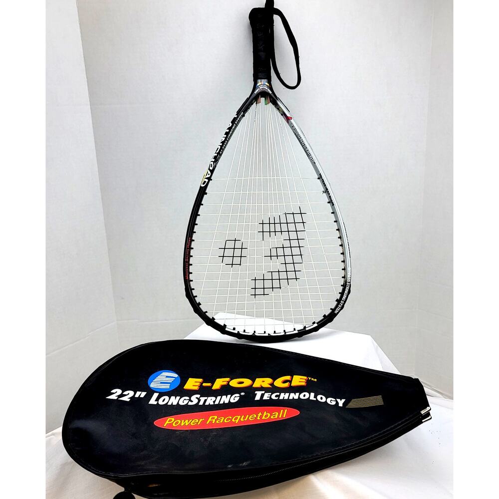 22" LongString Technology E-Force Racquetball Raquet Titanium Graphite W Cover